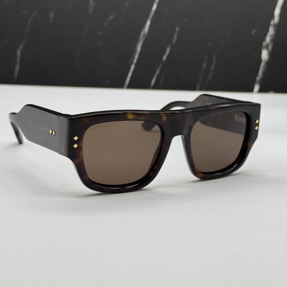 NEW GUCCI GG1262S 002 HAVANA UNISEX SUNGLASSES GUCCI - Picture 4 of 9